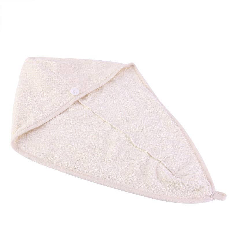 AfricanFabs - Wholesale Hair Towel/Wrap - Microfiber Hair Towel - Head Towel for Straight and Curly Hair - Off-white2