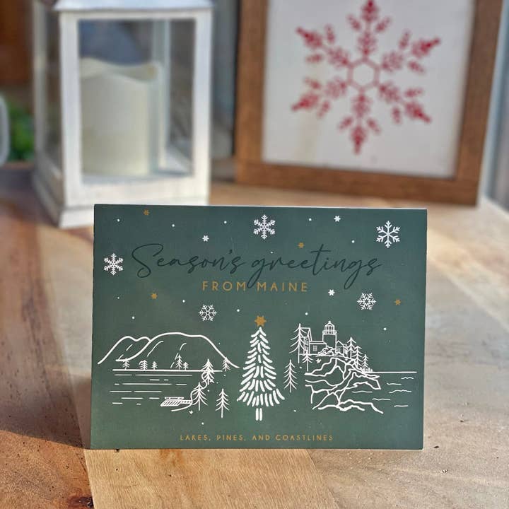 Reclaimed Maine Co. - Wholesale Season's Greetings Card - Maine Season's Greetings Card1