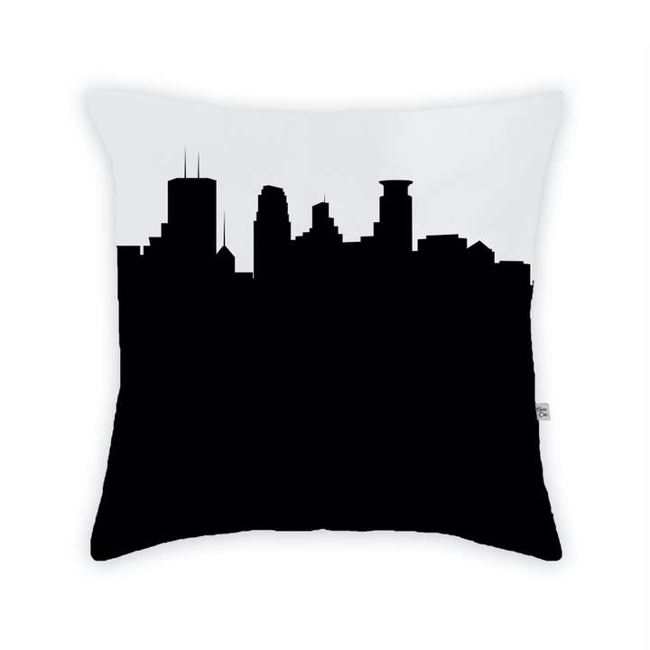 Minneapolis MN Skyline Stor Kaste Pude for engroshandel hos Anne Cate