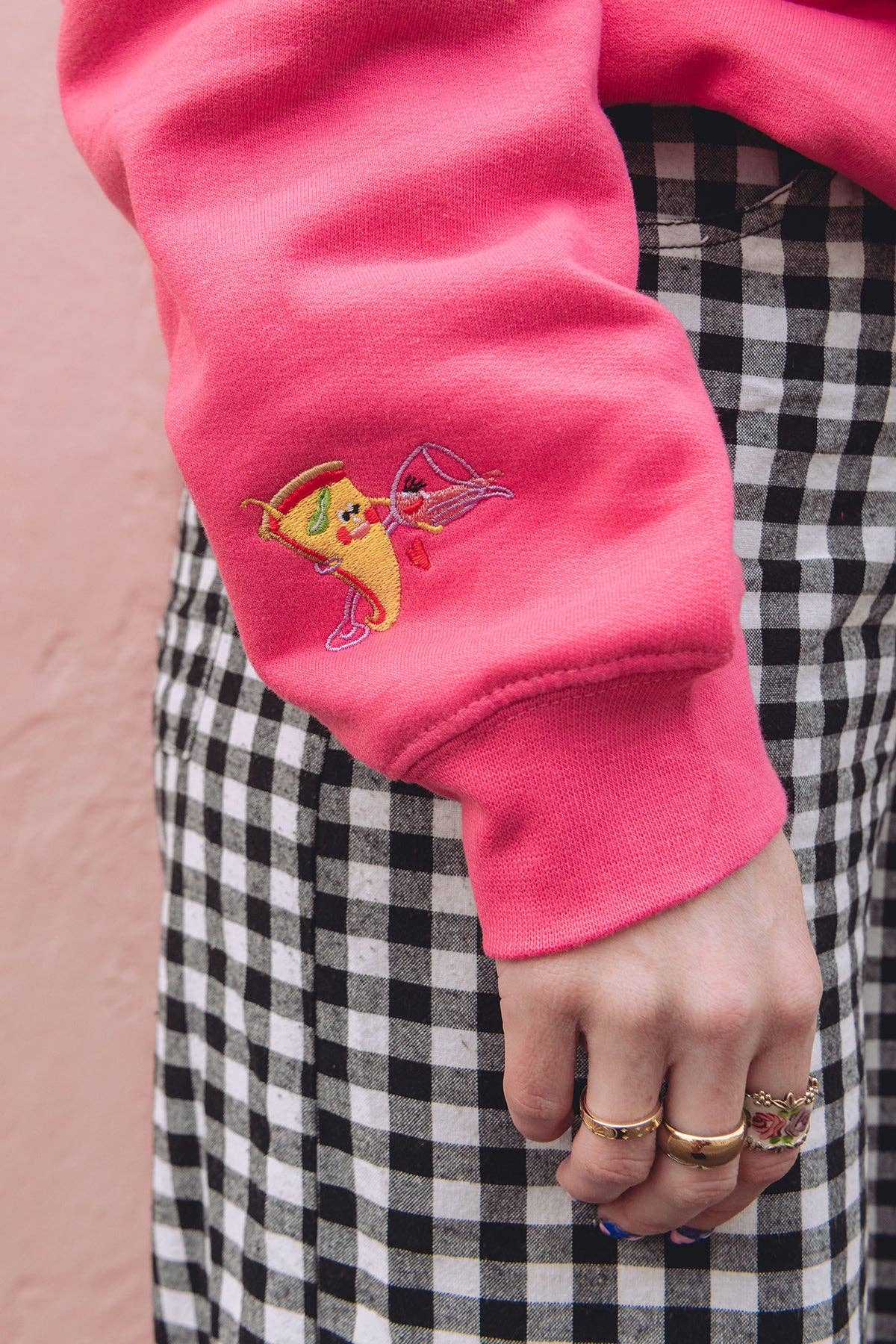 Limpet Store - Vente Sweat-shirt à imprimés – femme - Sweatshirt oversize La pizza et le vin8