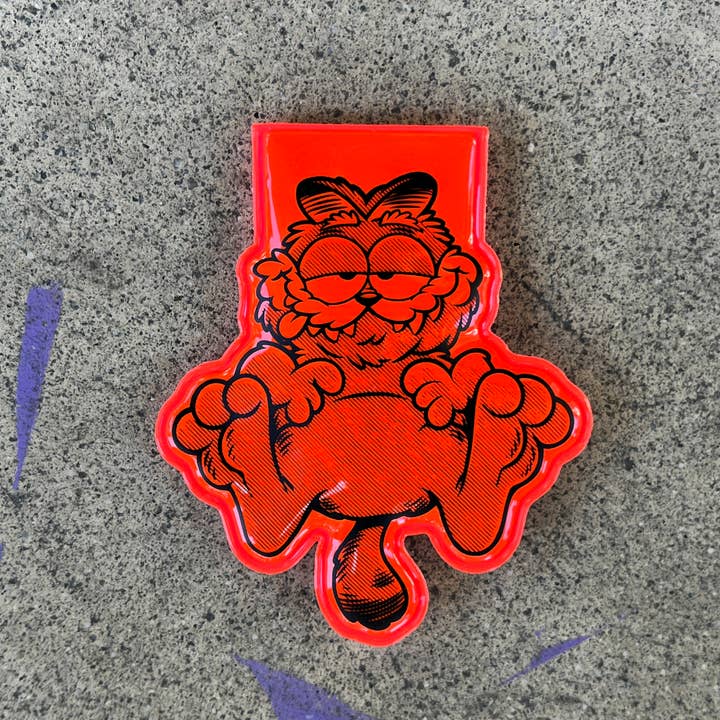 The Rubbish Rubbish - Wholesale Lapel Pin/Button - RR #174 Phil Guy Flashin Furball Safety Reflector Light1