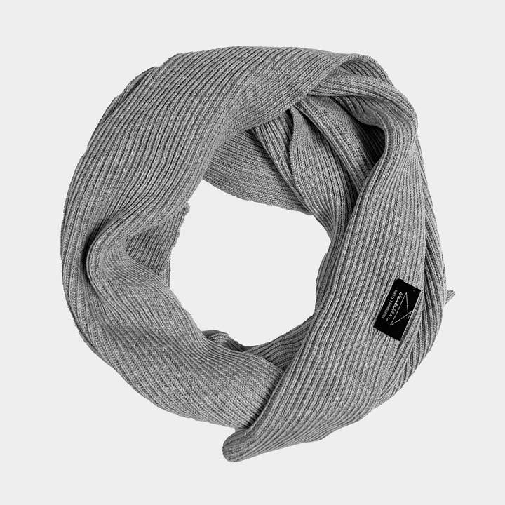 Cachecol de Malha 100% Reciclada Ash por atacado de WASTEWEAR