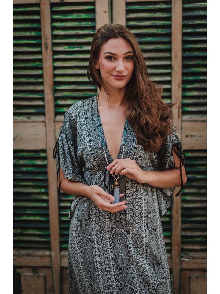 Miss Kitsch - Wholesale Dress - Women's - Boho caftan style summer dress, Isis dress, caftan, resort clothing, long dress, beach cover