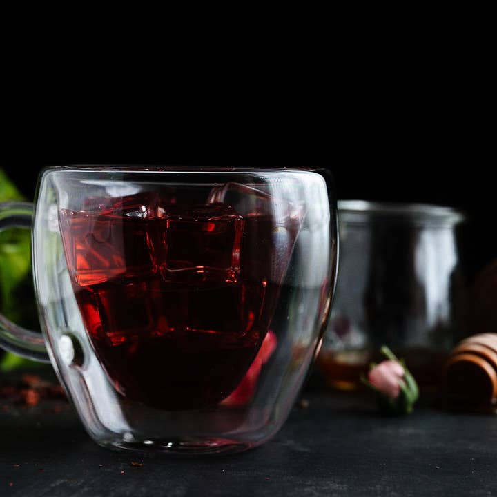 Unicorn Glitter Tea - Venta al por mayor Tés a granel - Té artesanal con purpurina Almond Rose Sunset, almendra, hibisco 8