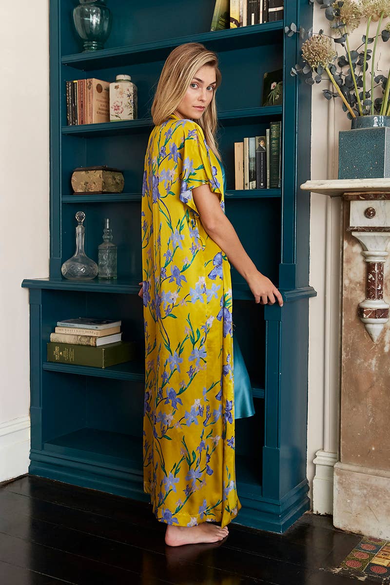 Genevie - Wholesale Kimono - Women's - Iris Sun Silk Kimono Robe1