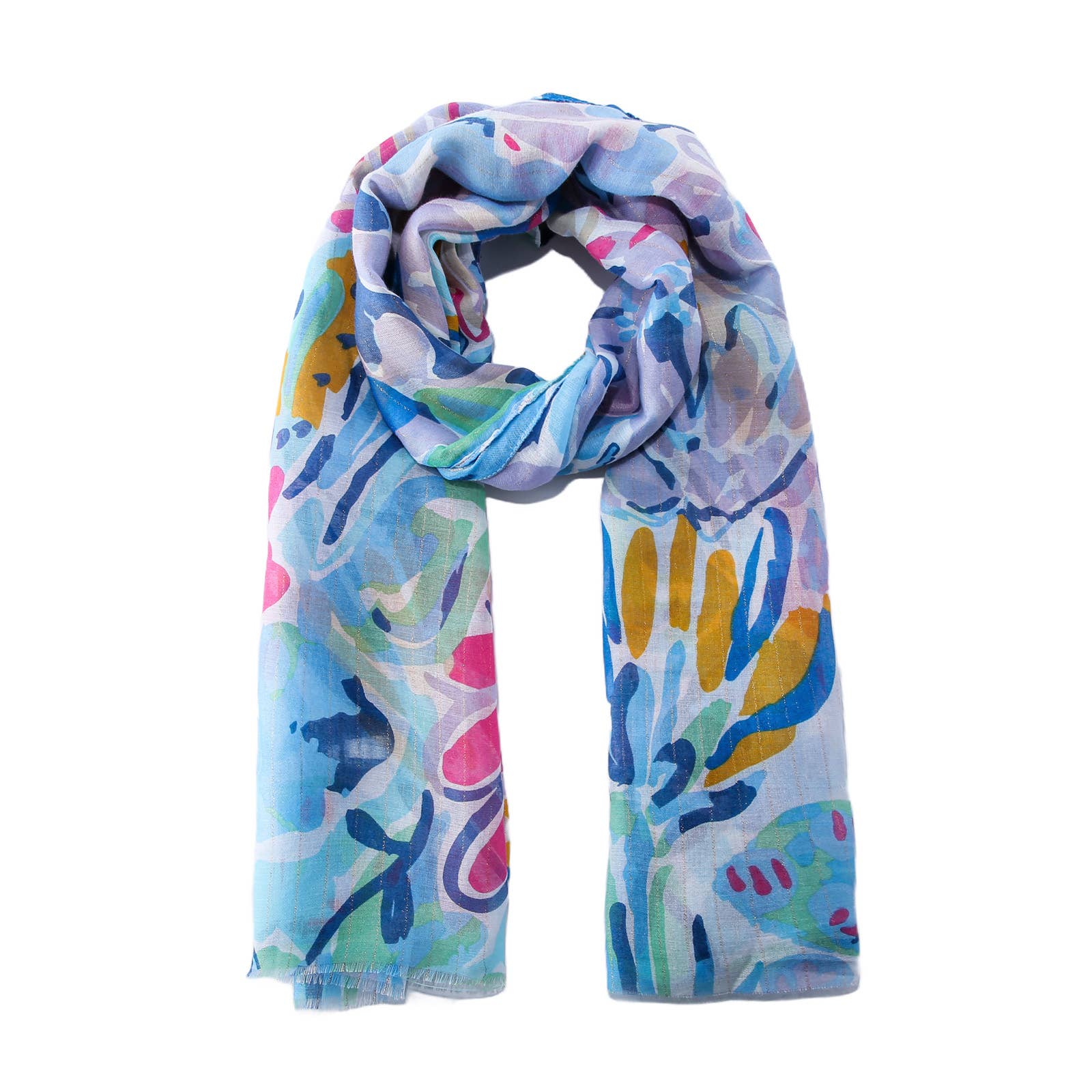 Emilie collection - Wholesale Scarf - Women's - Scarf with glitter and print4