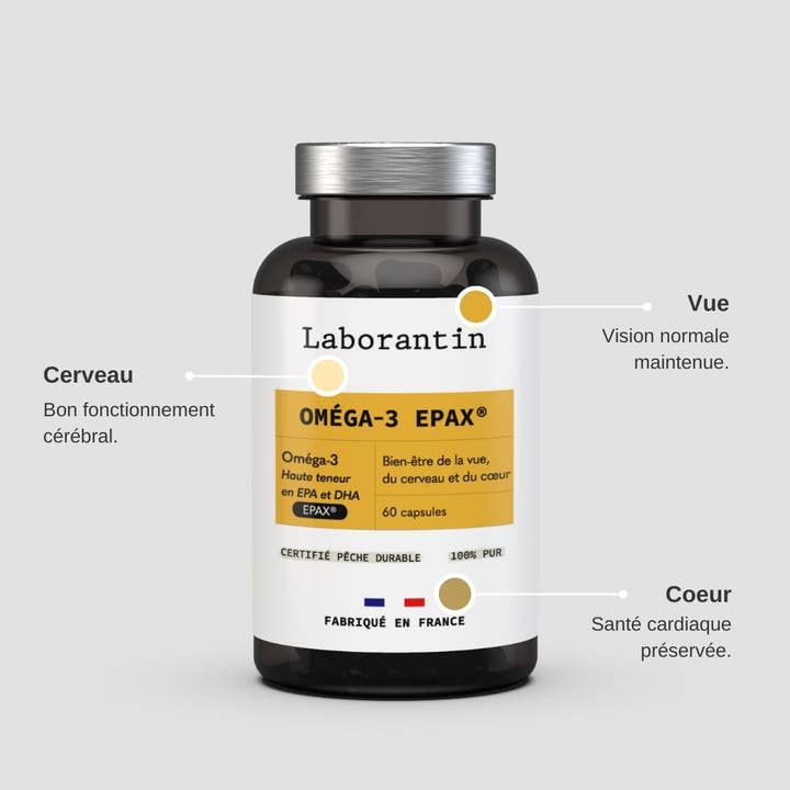 Laborantin - Venta al por mayor Suplementos/vitaminas para beber - Omega-3 Epax®: Complemento Alimenticio