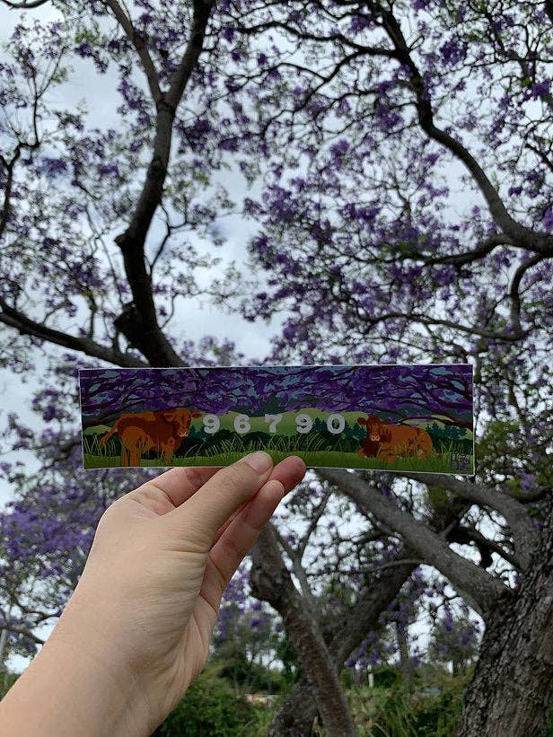 Kula Mini Bumper Sticker for wholesale by B. Miyo Art