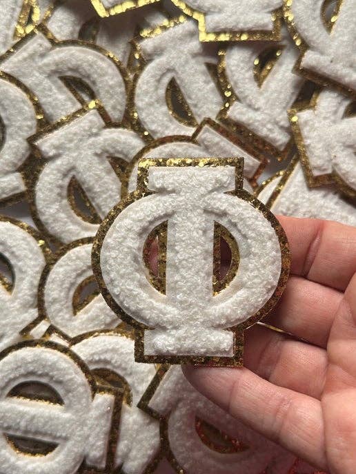 Aloe and Milk Boutique - Wholesale Patch - Greek Phi Alphabet Patch0