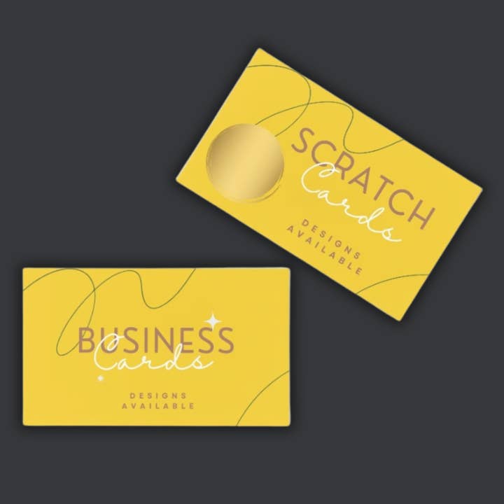Sticky Print – wholesale Business card holder – Basic Business Cards / scratch Cards quantities of 10 double1
