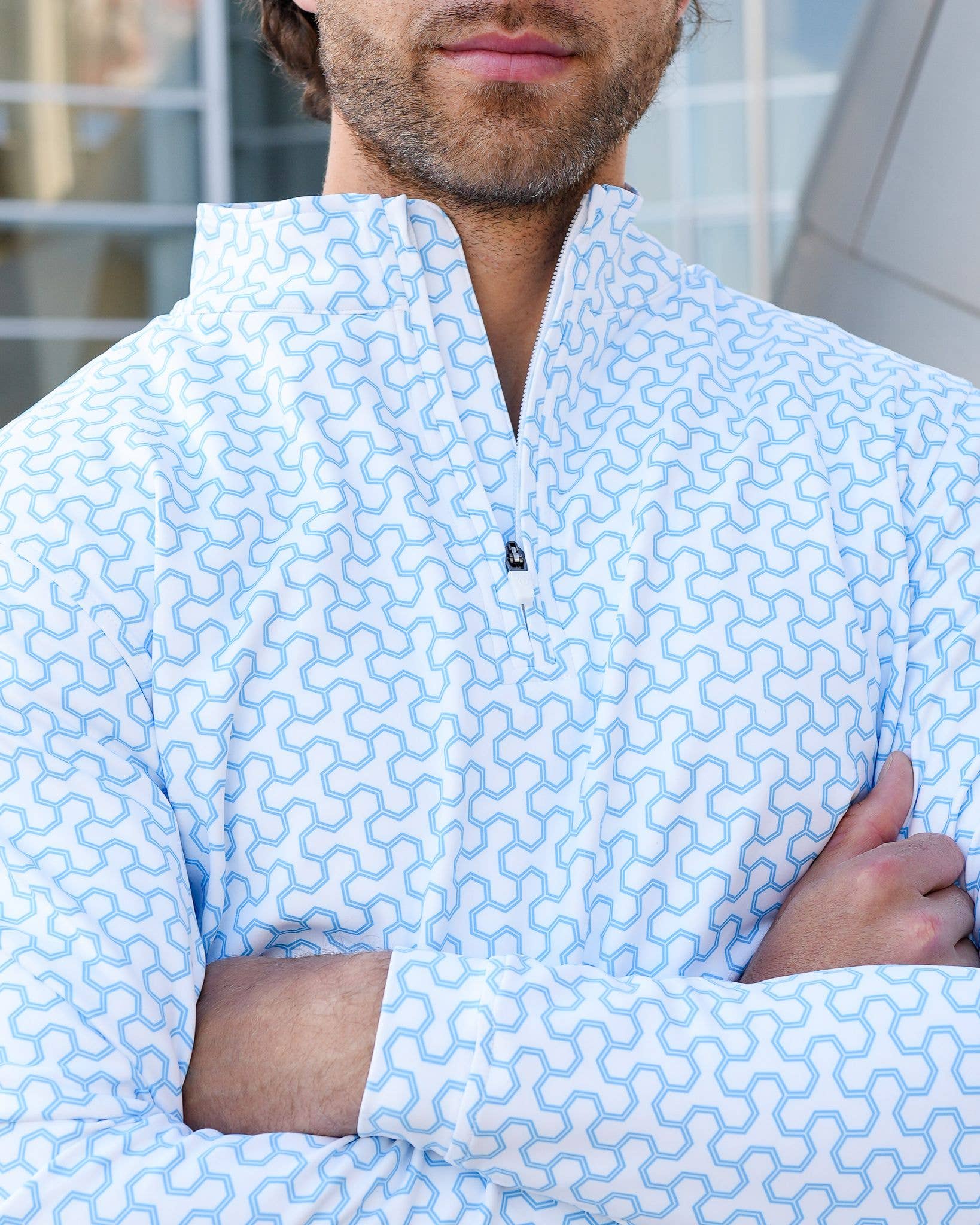 USA Palm - Wholesale Sweatshirt - Unisex - Cloud 1/4 Zip5