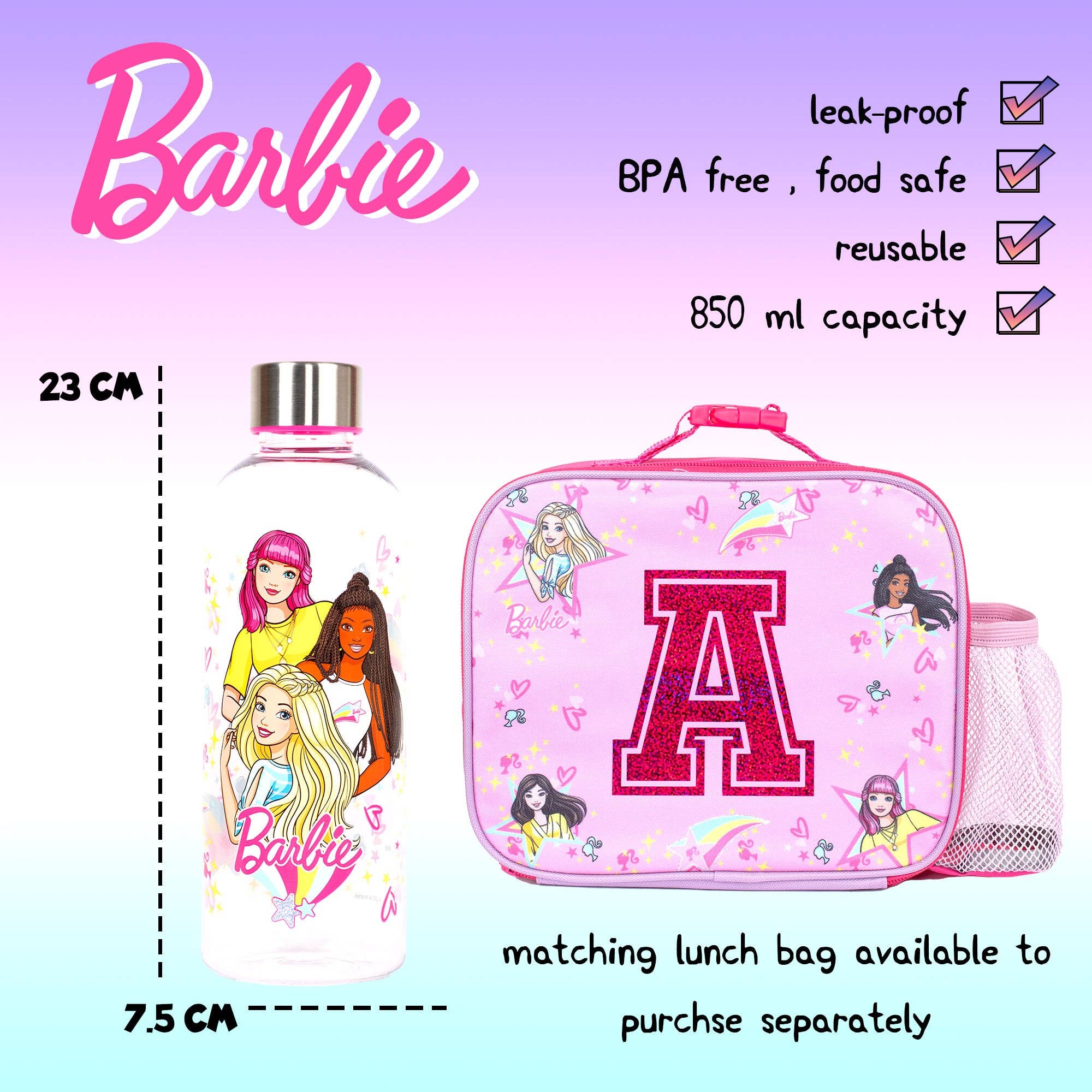 Fringoo Group Ltd - Wholesale Water Bottle - Water Bottle - Barbie2