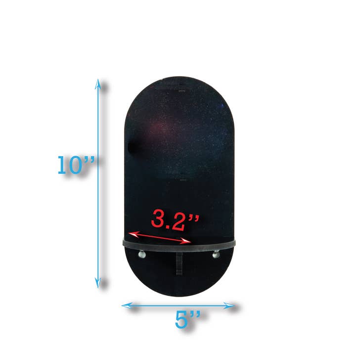 Standish House - Wholesale Wall Mounted Shelf - Arch shelf with moth-Rainbow galaxy3