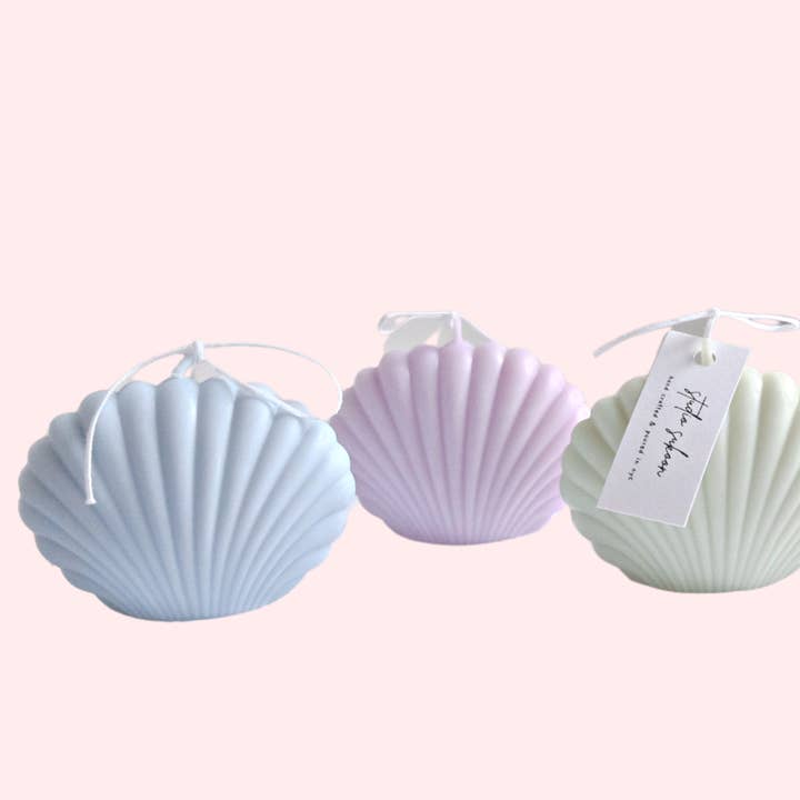 Seashell stearinlys for engroshandel hos STUDIO SUKOON