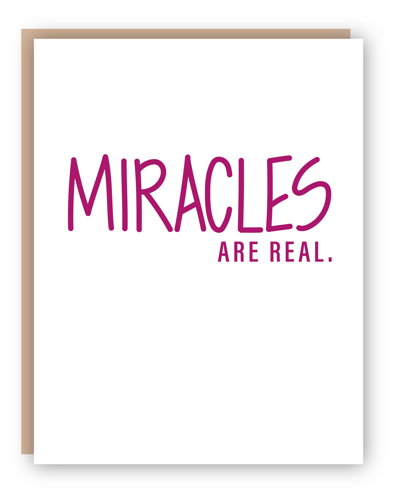Notes Speak - Wholesale Encouragement Card - MIRACLES0