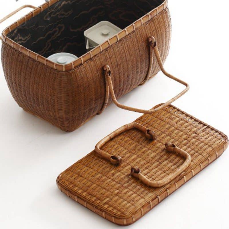 Gohobi （We cover U.S. import duties） - Wholesale Basket - Gohobi Handmade Bamboo Teaware Basket17