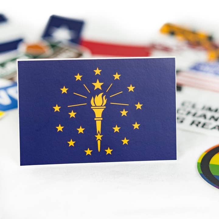 Flags For Good - Wholesale Sticker - Indiana Flag Sticker
