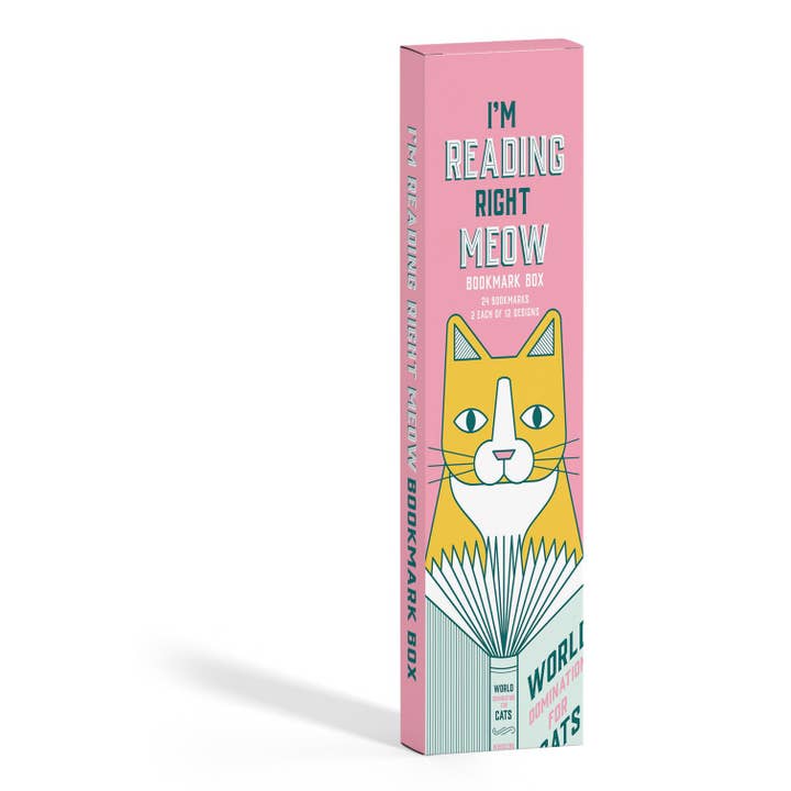 Gibbs Smith - Wholesale Bookmark - I’m Reading Right Meow Bookmark Box