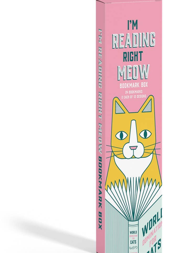 I’m Reading Right Meow Bookmark Box for wholesale by Gibbs Smith