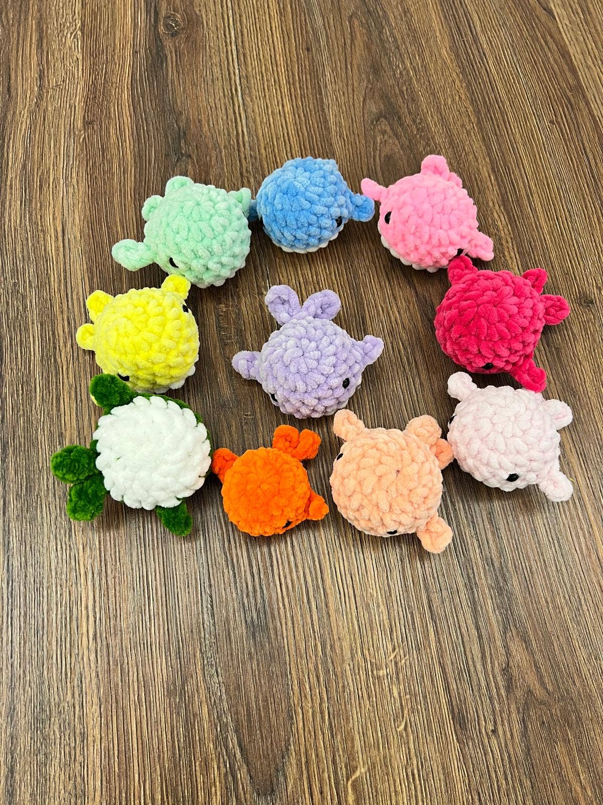 Emel Crochet - Wholesale Stuffed/Plush Toy - Kids & Baby - Mini Velvet Whale Keychain – Soft Handmade Ocean Charm1