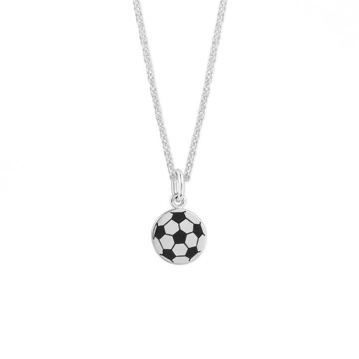 Collier Ballon de Football (NA 2532BK) pour la vente par Boma Jewelry