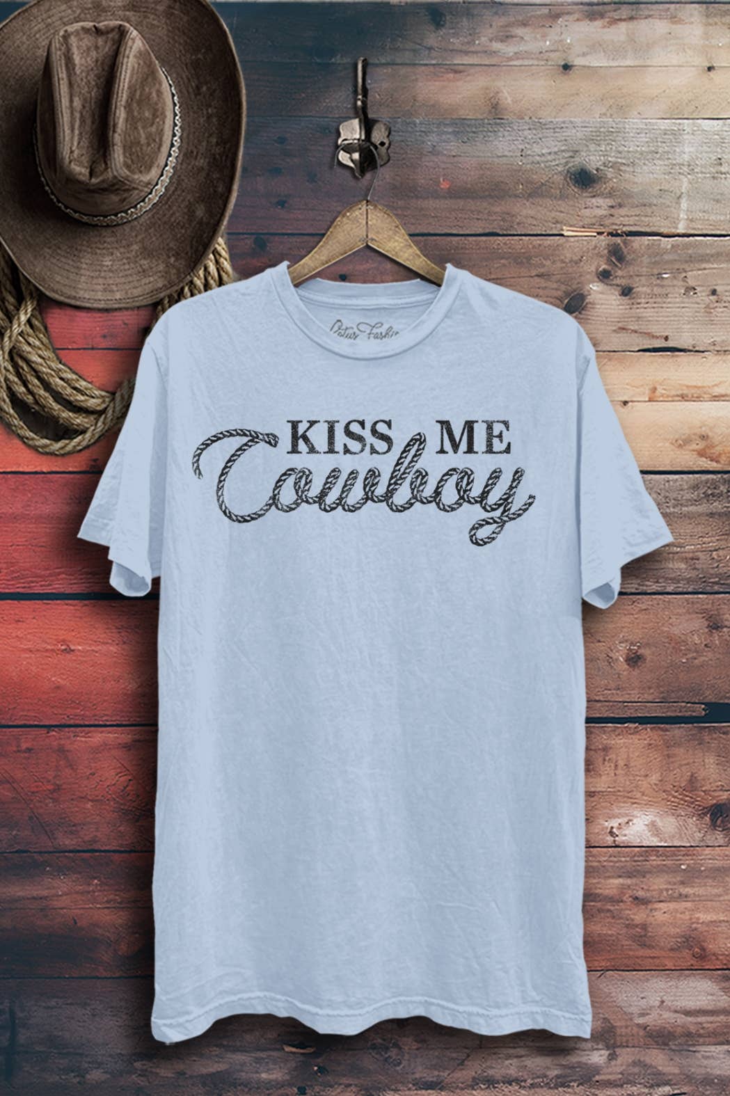 Lotus Fashion Collection - Wholesale T-Shirt (Graphic) - Women's - Kiss Me Cowboy Graphic Top3