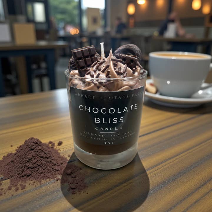 Carhart Heritage Farms - Venta al por mayor Velas de diseño llamativo - Éxtasis de Chocolate1