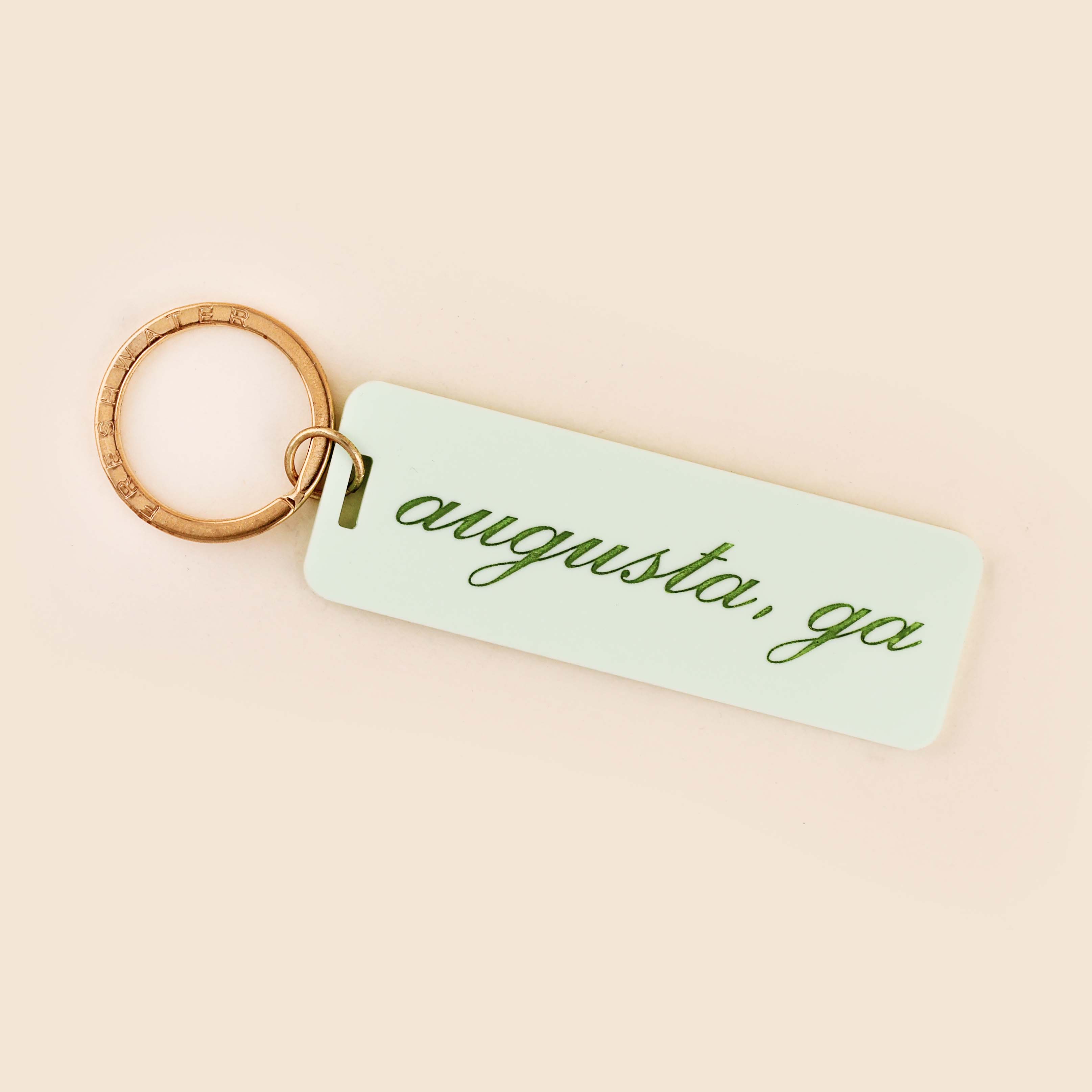 Freshwater Curated Goods - Wholesale Keychain - Unisex - Custom Your City Rectangle Keychain - Classic Block Letters7