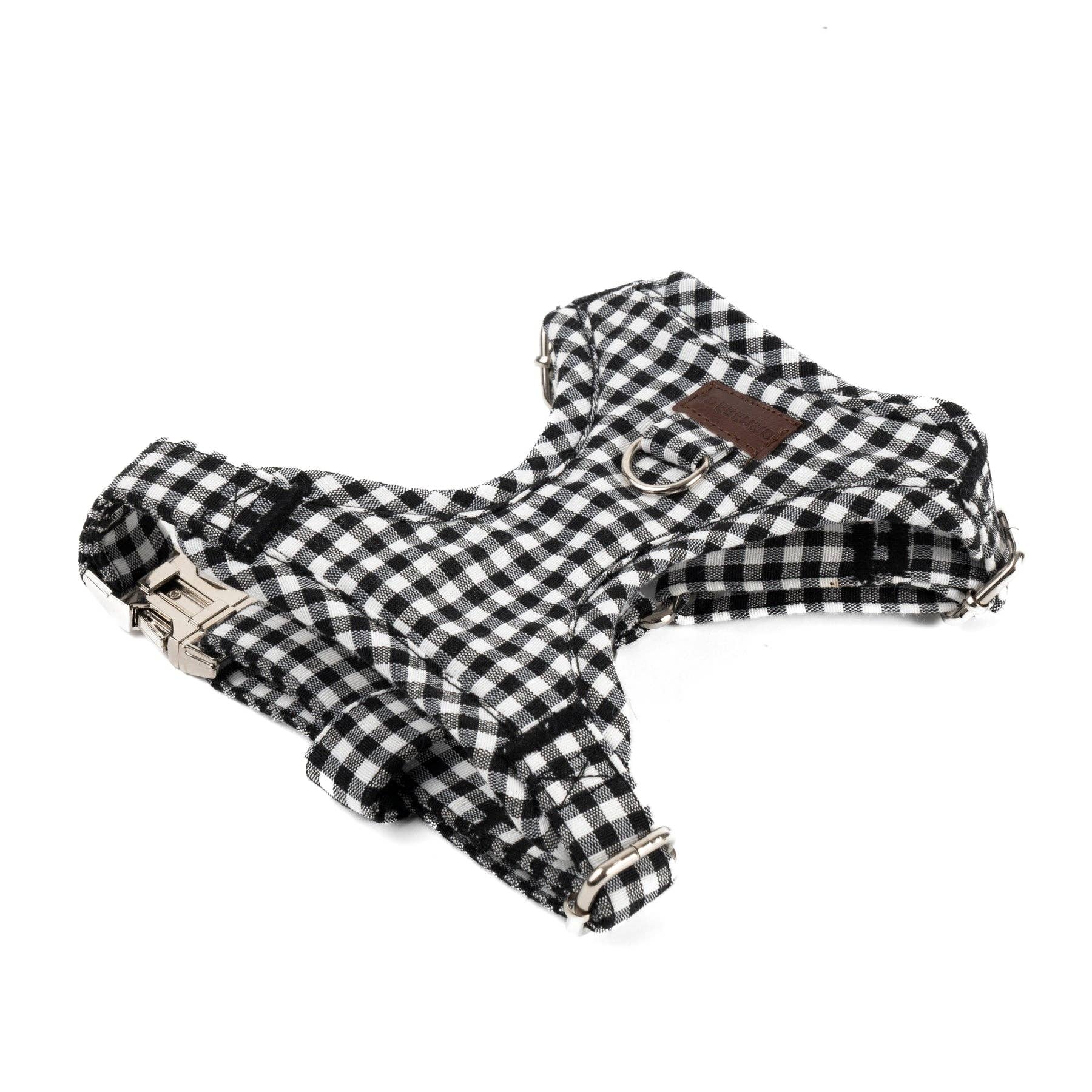 B de Bruno ES - Wholesale Pet Harness - Dog - Vichy Black Chest Harness0