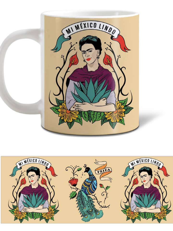 Frida Kahlo - Mi Mexico Lindo Mug for wholesale by Pyramid America