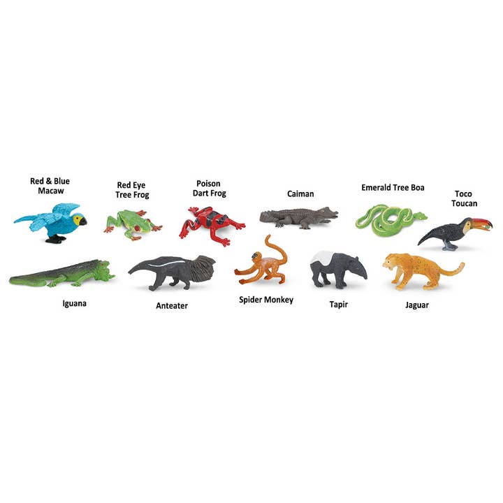 Safari Ltd. - Wholesale Figurine Toy - Kids - Rainforest TOOB® - 6805042