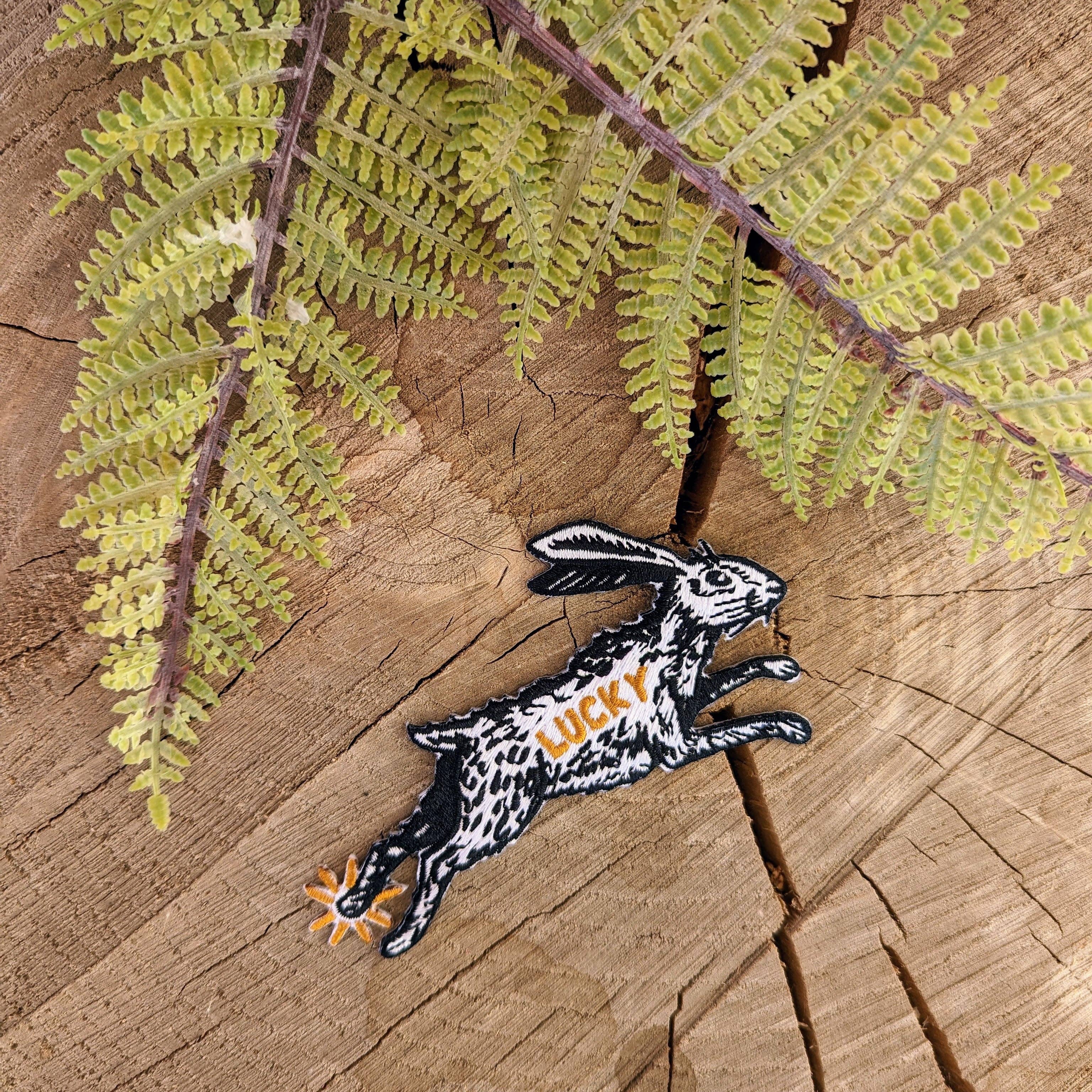 ilikesara | art + goods - Wholesale Patch - iron-on patch | lucky rabbit's foot - 4.3" x 2.8"4