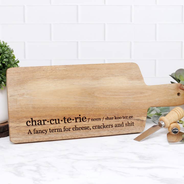 Charcuterie Definition Cheese Board for wholesale by Polly and Paisley