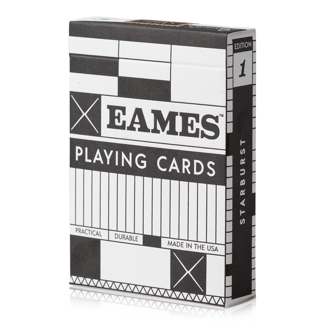 Art of Play - Wholesale Playing Cards - Eames "Starburst" Playing Cards, Black Edition0