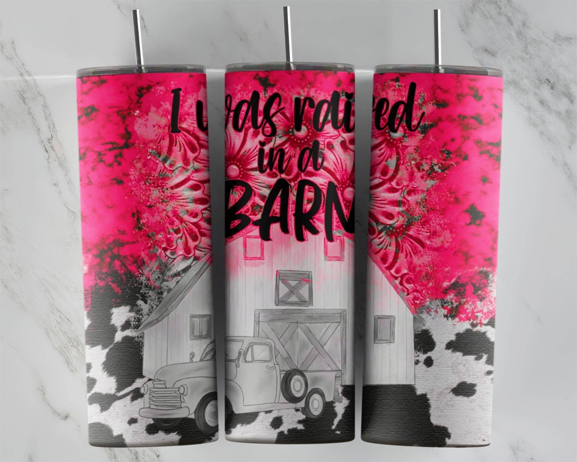 WST Wholesale - Wholesale Insulated Mug/Tumbler - I Was Raised In A Barn 20oz Skinny Tumbler