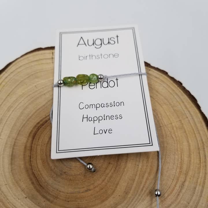 CHAKRA JEWELRY - Wholesale Armband met kralen - Handgemaakte verjaardagssteen armband van natuurlijke steen met kaart7