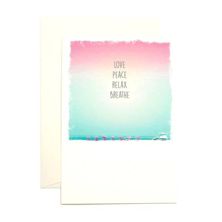 Love Peace Relax Breathe for wholesale by Paperlove Boutique