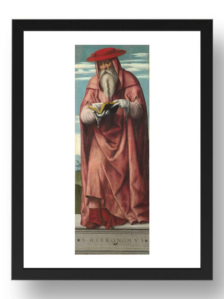 Moretto da Brescia: Heiliger Hieronymus, Poster im 17x13" (A3) Rahmen für den Großhandel von PERIOD PRINTS