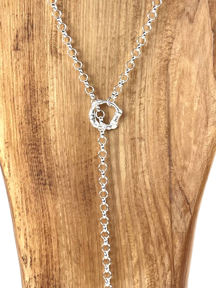 The Organic Lariat Necklace for wholesale by KFinn Designs