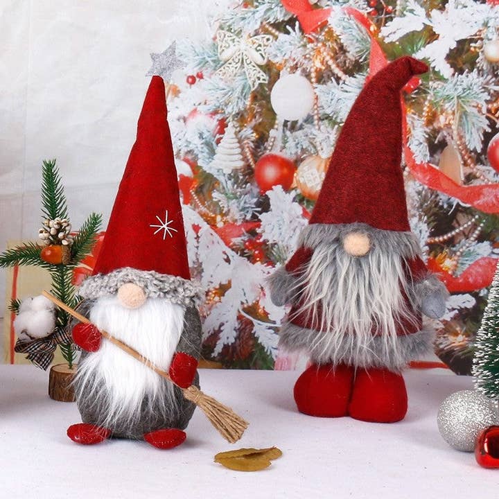 Red Santa Claus Doll With Hat Decoration for wholesale on Faire2