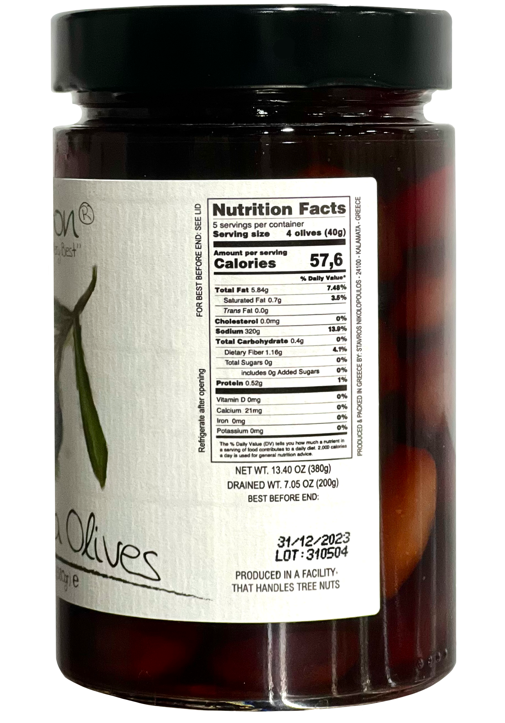Ariston Specialties - Wholesale Olives - Ariston Kalamata Olives 13.40oz1