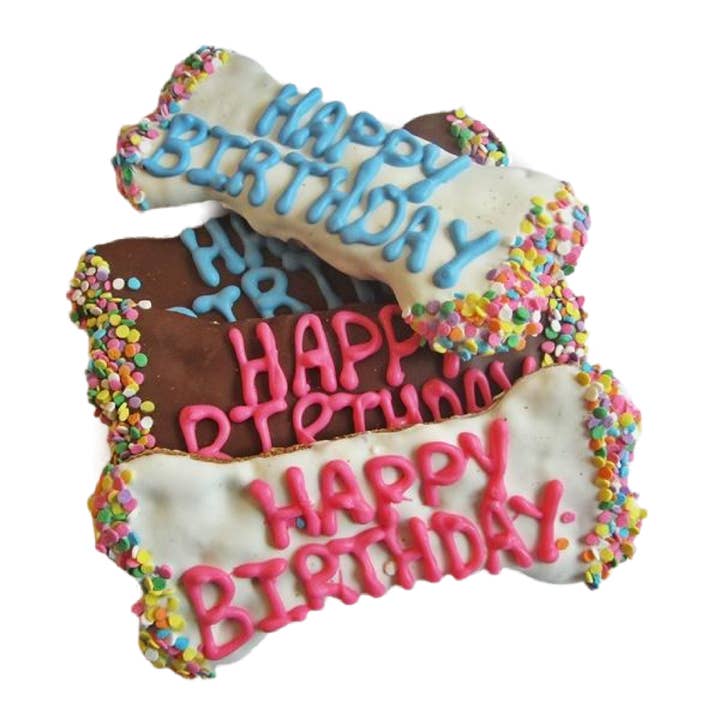 DELCO DOG CO. - Wholesale Pet Treats - Dog - Yogurt And Carob Confetti 6" Dog Bones