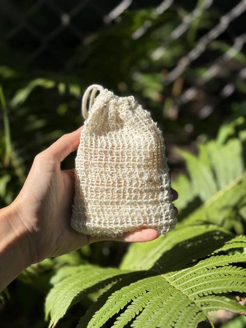 Natural Soap Scrub bag for wholesale by Back to Eden Wellness