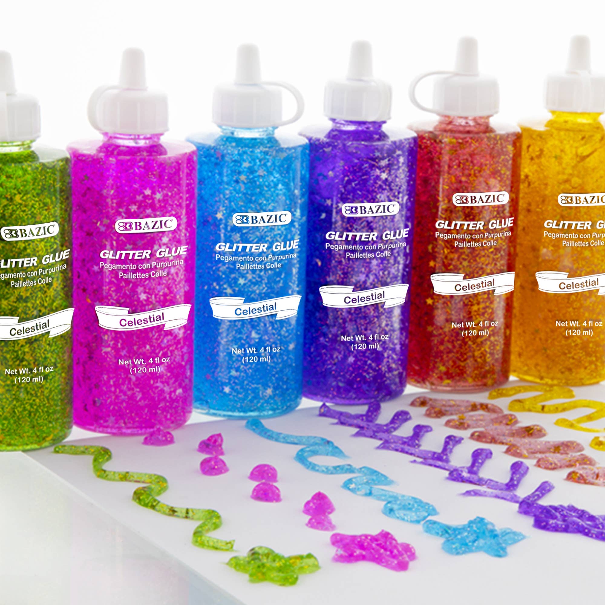 BAZIC Products - Wholesale Glitter - Glitter Glue Celestial Series 4 Oz. (120 mL)5