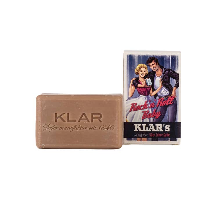 Klar Seifen - Wholesale Bar Soap - 50s Retro Soap Rock'n'roll, 3.5oz1