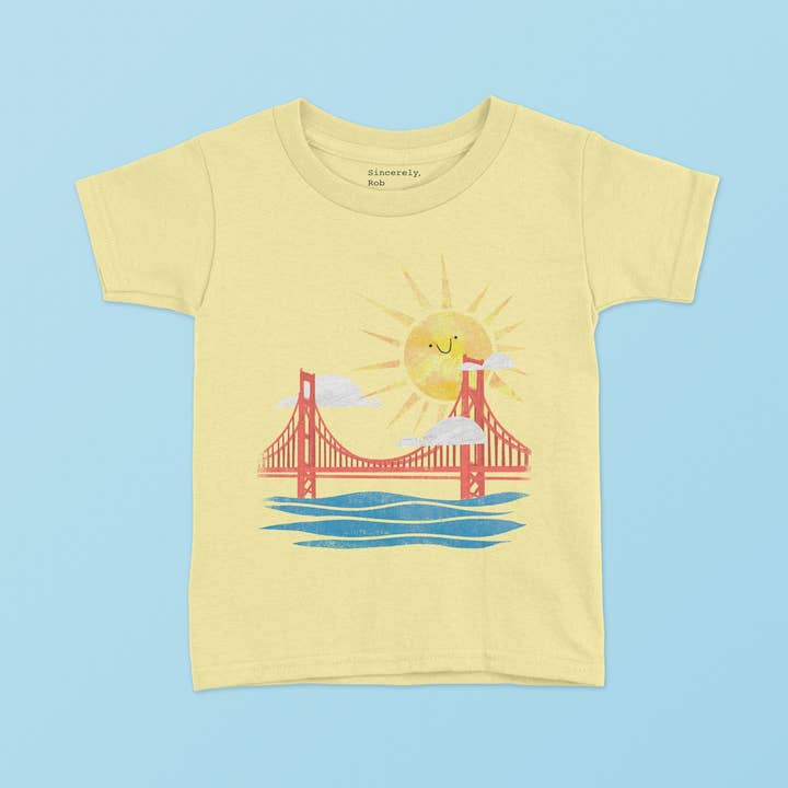 "San Francisco Bay-by" Toddler & kids Tee for wholesale by Sincerely, Rob