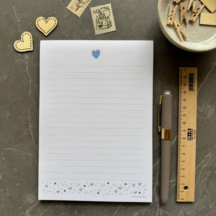 Tall Order - Wholesale Notepad - A5 Notepad with Heart Pattern, Jotter, Love Letter Lined Pad9
