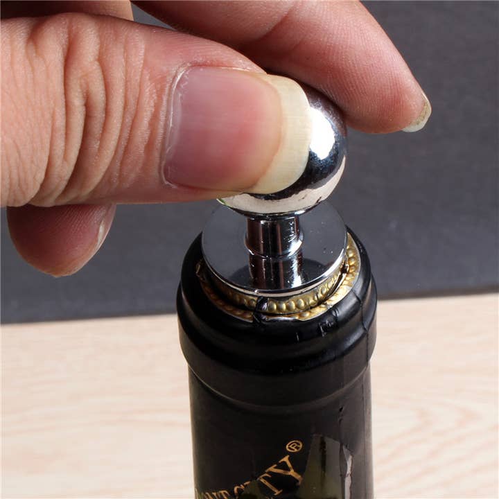 Sostraw & SmartThings - Wholesale Wine Stopper - Bottle Stopper - Classic- Gold or Silver2