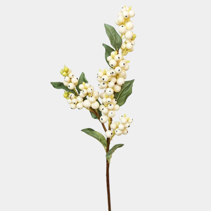 Prestige Botanicals - Wholesale Artificial flowers - Cream White Snowberry 20.5"0