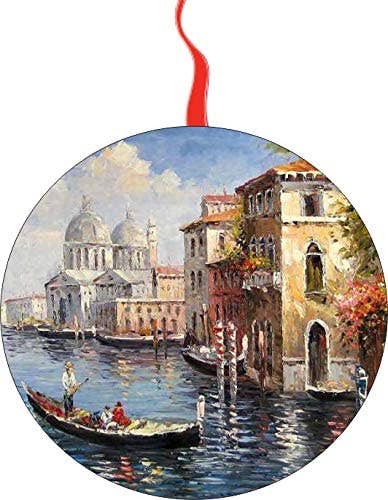 BMS BIZ - Wholesale Ornament - Venice Italy Canal Christmas Ornament0